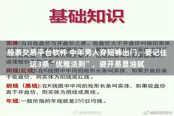 股票交易平台软件 中年男人穿短裤出门，要记住这3条“优雅法则”，避开易显油腻