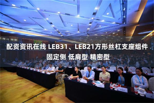 配资资讯在线 LEB31、LEB21方形丝杠支座组件 固定侧 低肩型 精密型