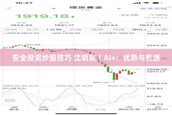 安全投资炒股技巧 沈明高丨AI+：优势与机遇